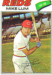 1977 Topps Baseball Cards      601     Mike Lum